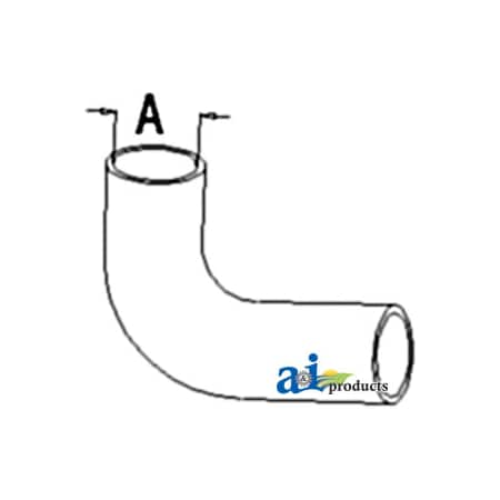A & I Products Radiator Hose, Lower 11" x3" x3" A-A145619